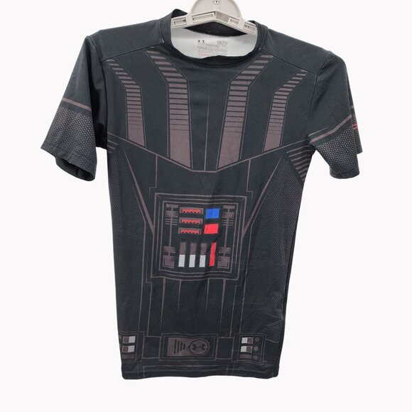 Under Armour Mens S Compression Shirt Star Wars Darth Vader HeatGear - Picture 1 of 6